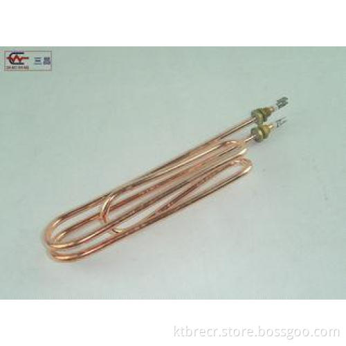 U bending immerion Electric Copper Heating Element For inst